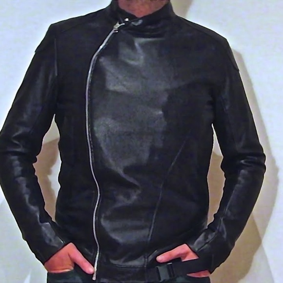 mens leather adidas jacket